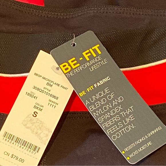 Bebe Sport Active Wear Wicks Moisture Pants Size Small NWT - Picture 12 of 16